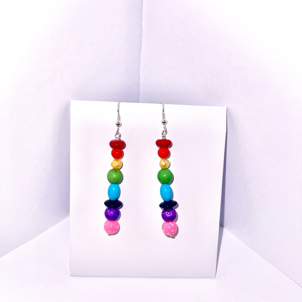 Rainbow dangle Earrings